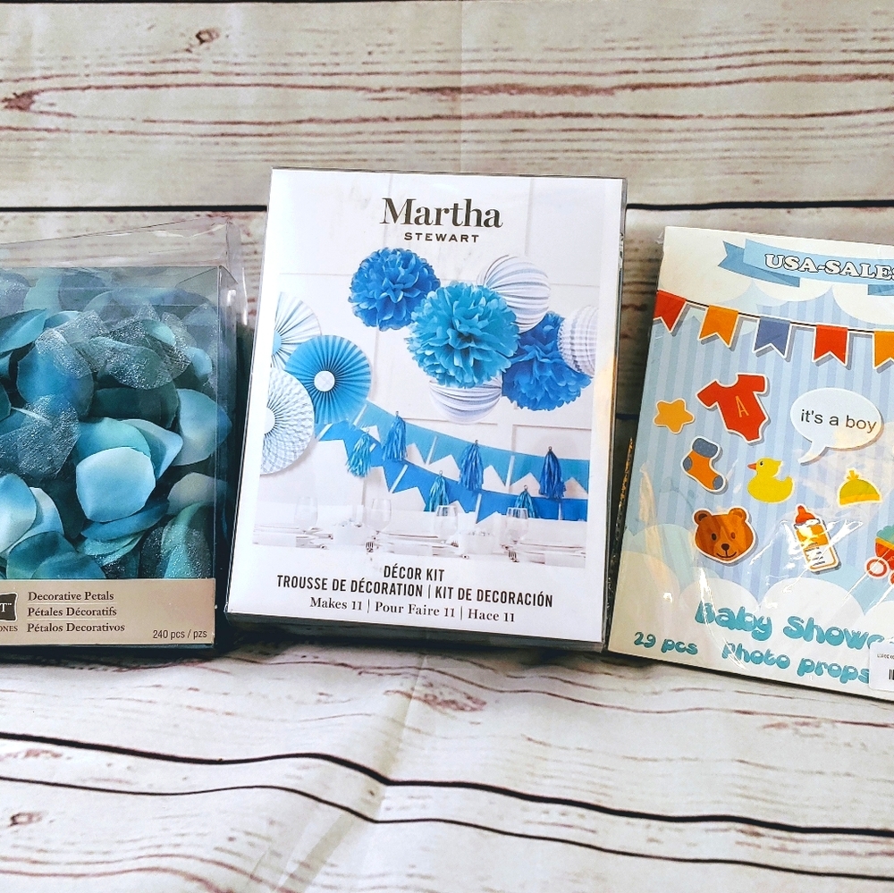 42 pieces decor baby shower